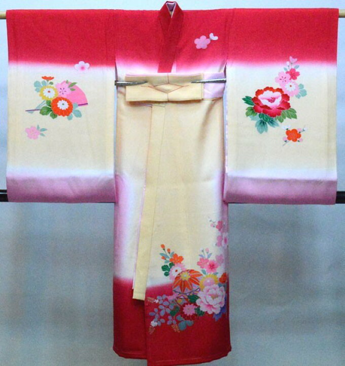 楽天市場】お宮参り 産着 女児 正絹 のしめ 手描き 祝着 新品（株 