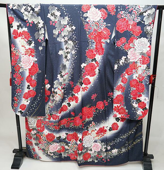 楽天市場】振袖 正絹 着物 単品 仕立て上がり 百花繚乱 ラメ 
