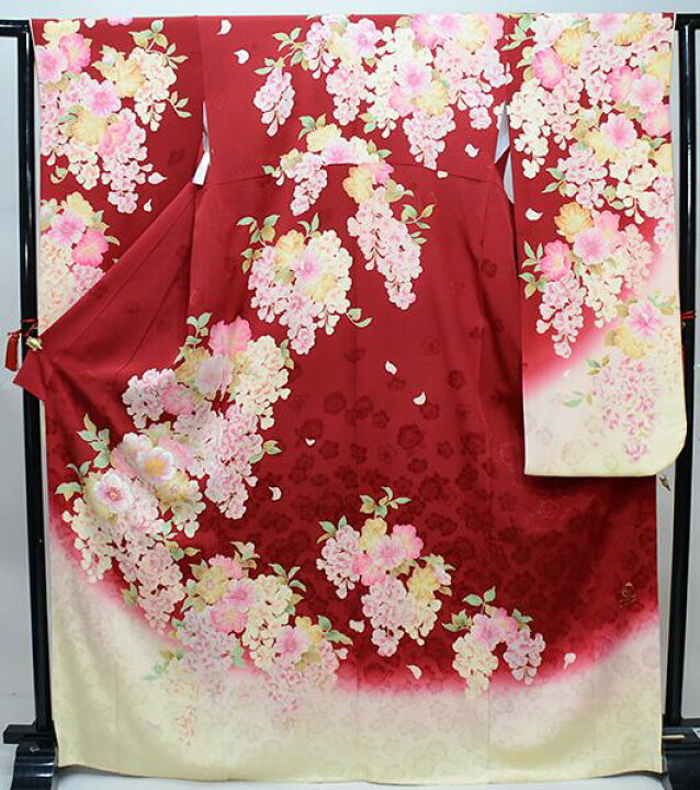 楽天市場】振袖 正絹 着物単品 仕立て上がり 百花繚乱 金刺繍 