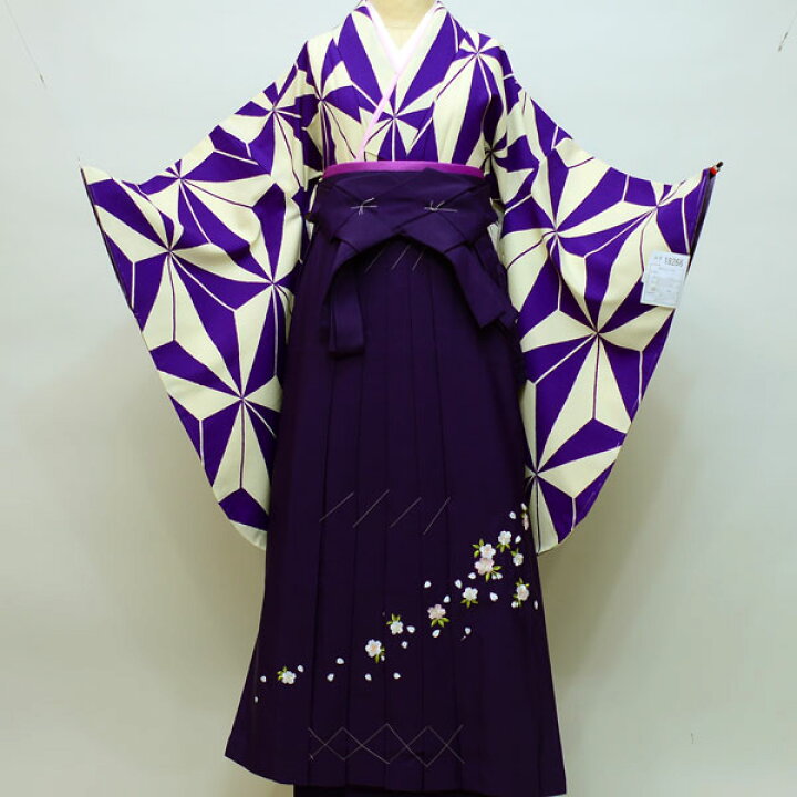 楽天市場】着物袴セット ジュニア用へ直し 135〜143cm 麻の葉 着物生地  