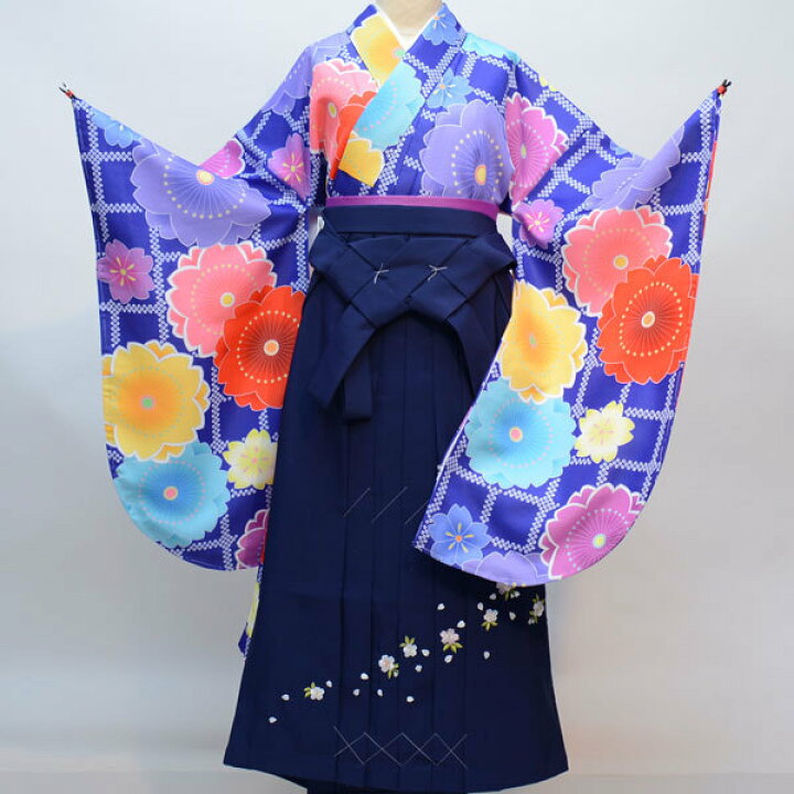 楽天市場】着物袴セット ジュニア用へ直し144cm〜150cm 千紫万紅 新品 