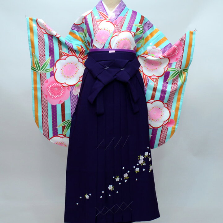 楽天市場】着物袴セット ジュニア用へ直し144cm〜150cm ターコイズ