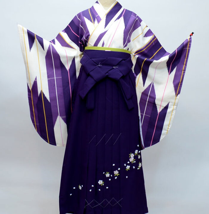 着物袴セット ジュニア用へ直し 135～150cm 百花繚乱 NO15449（楽天  