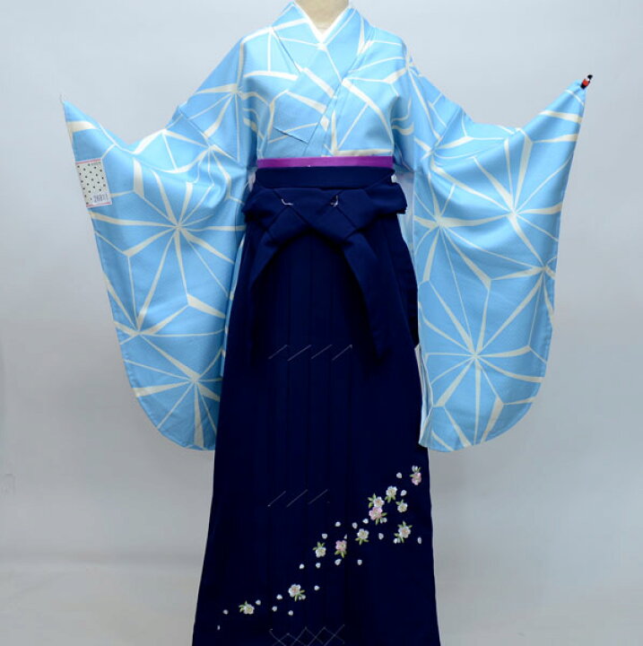 楽天市場】着物袴セット ジュニア用へ直し135cm〜143cm ANEN 麻の葉  