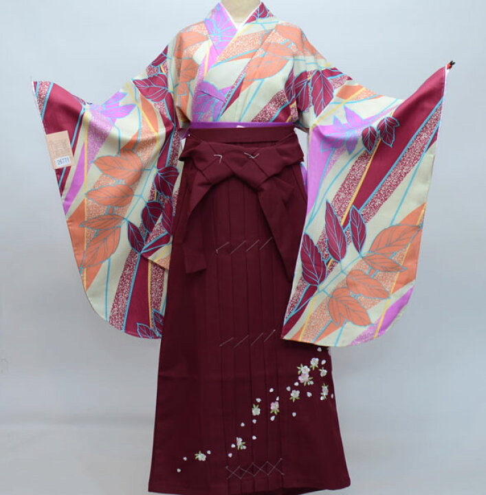 二尺袖着物袴フルセット 古都小町 卒業式にどうぞ！ 袴変更可能 新品 