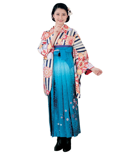 日本の職人技 袴フルセット 着物 二尺袖 長襦袢も含む！（半衿付 