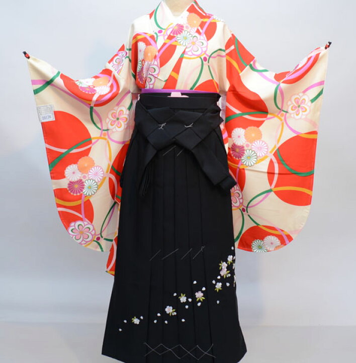 楽天市場】着物袴セット ジュニア用へ直し 135cm〜143cm 百花繚乱 着物 