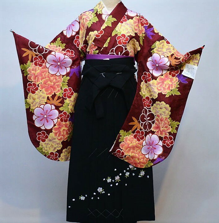 楽天市場】着物袴セット ジュニア用へ直し 144cm〜150cm 百花斉放 袴色 