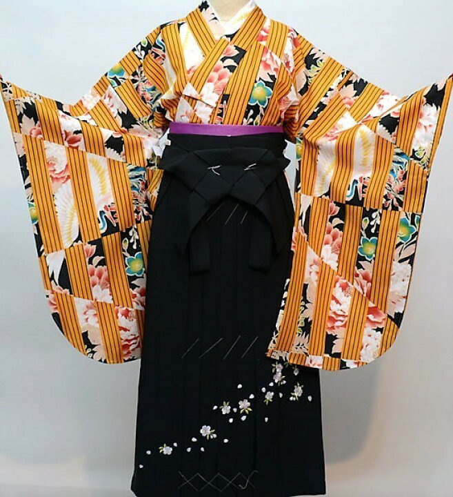 楽天市場】着物袴セット ジュニア用へ直し 144cm〜150cm 百花斉放 袴色  