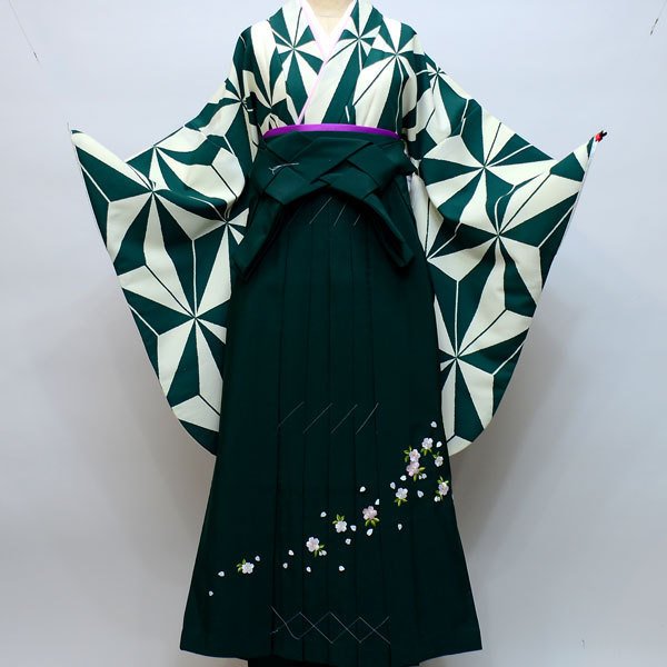 楽天市場】二尺袖 着物 袴フルセット 幾何学模様 着物生地は日本製 袴 