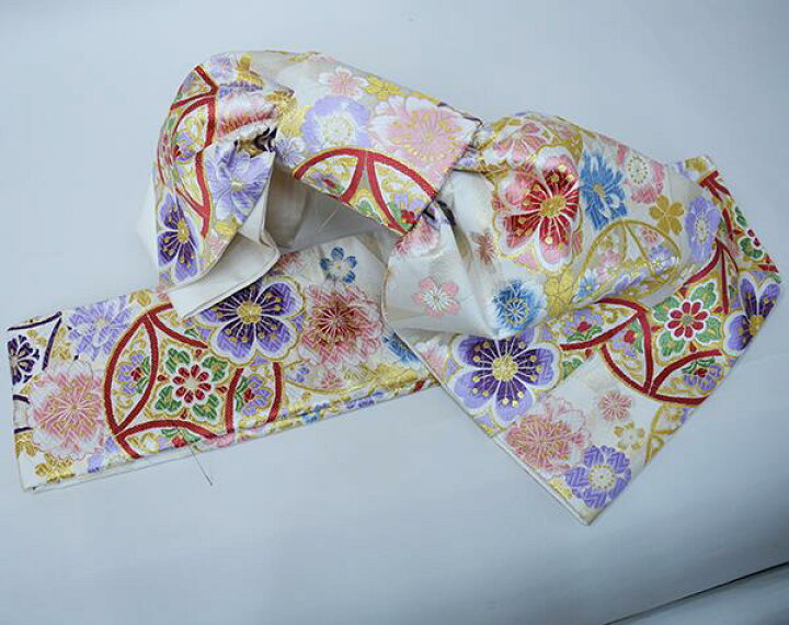 楽天市場】袋帯 正絹 西陣織 花文庫 作り帯 結び帯 着付け不要 新品  