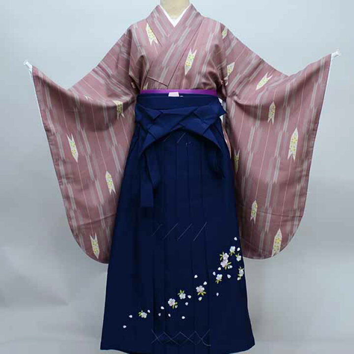 楽天市場】着物袴セット ジュニア用へ直し 135cm～150cm くすみピンク  