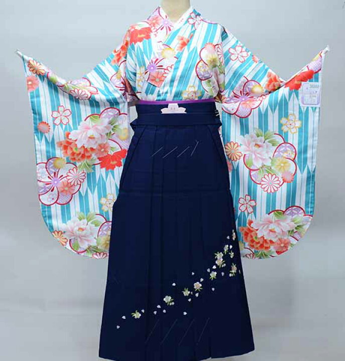楽天市場】二尺袖 着物 袴 フルセット 陽気な天使 着物丈はショート丈 