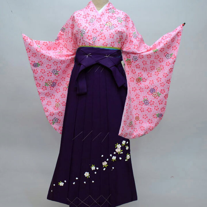 楽天市場】二尺袖 着物袴 フルセット 百花斉放 着物丈はショート丈 袴 