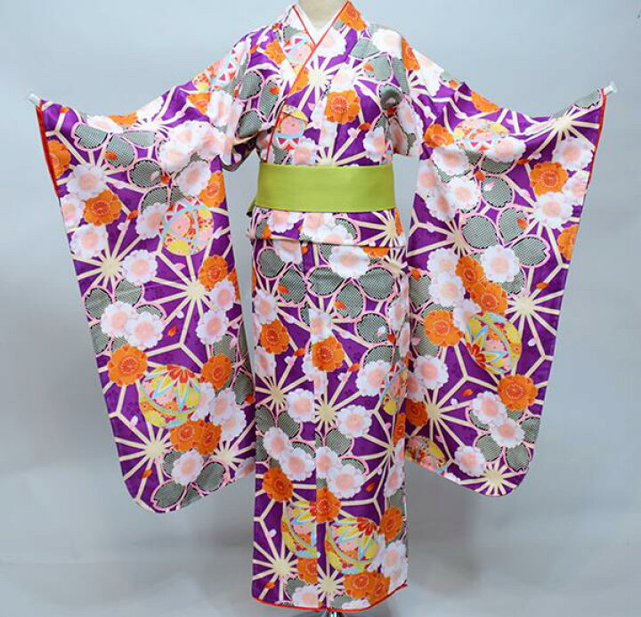 楽天市場】二尺袖着物 ジュニア用 着物+長襦袢 2点セット 145cm～154cm 