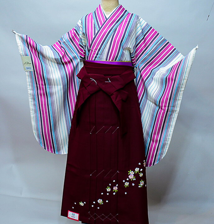 楽天市場】着物袴セット ジュニア用へ直し 135cm～150cm L・Deen 袴 