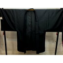 羽織 紋付 単品 袷 黒色 男性用 S/M/L/LLサイズ 紋入れ可 新品（株）安田屋 NO29661-6