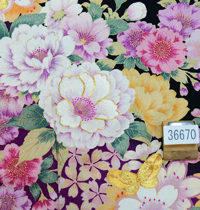 楽天市場】振袖 正絹 着物 単品 仕立て上がり 百花繚乱 花刺繍 黒地 