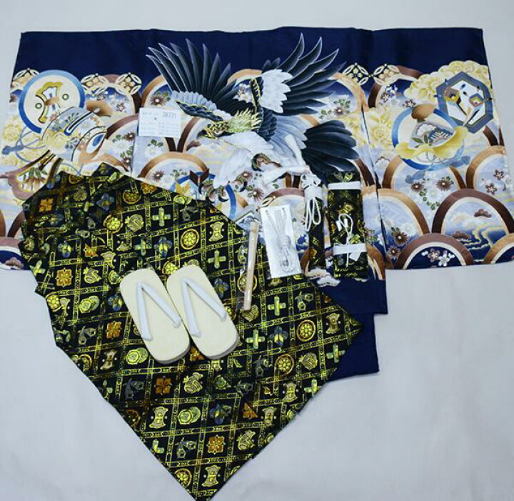 楽天市場】七五三 五歳 男児 羽織袴フルセット 着物 L寸 金刺繍 豪華 
