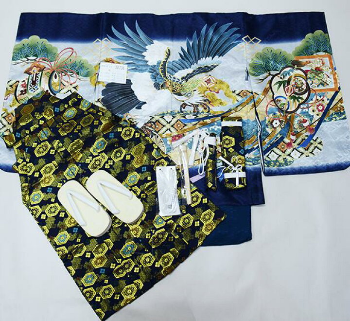 楽天市場】七五三 五歳 男児 羽織袴フルセット 着物 L寸 金刺繍 豪華 