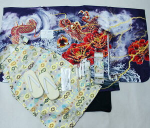 七五三 五歳 男児 羽織袴フルセット 着物 L寸 金刺繍 豪華絢爛 綸子地 紫地 龍 お仕立て無料 袴変更可能 祝着 5歳 五才 5才 男の子 新品(株)安田屋 NO38757