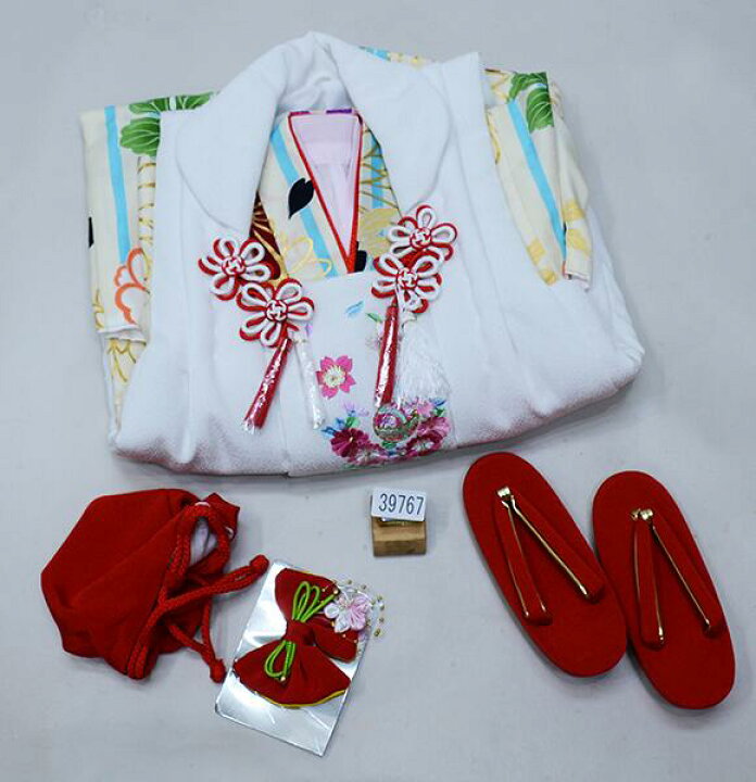 楽天市場】七五三 三歳 女児 被布着物フルセット 被布に刺繍入り 豪華 