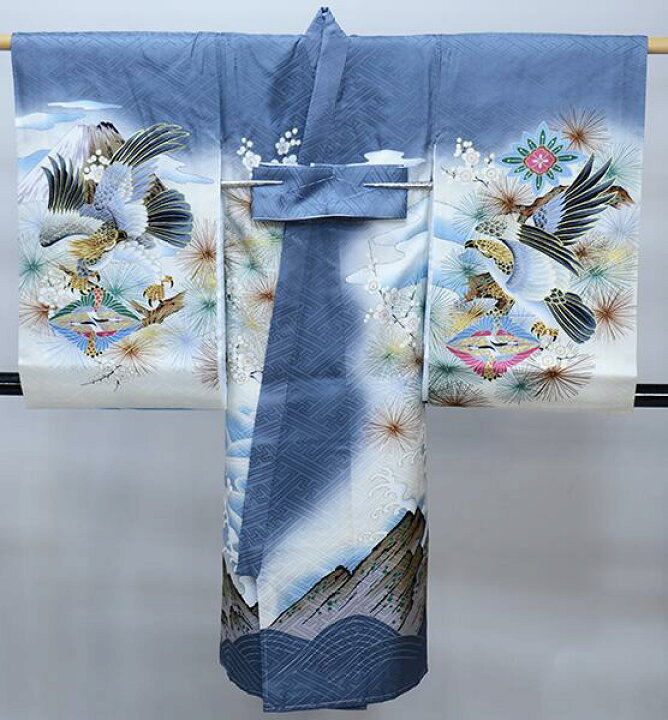 楽天市場】お宮参り 産着 のしめ 男児 男の子 正絹 綸子地 豪華絢爛 金 