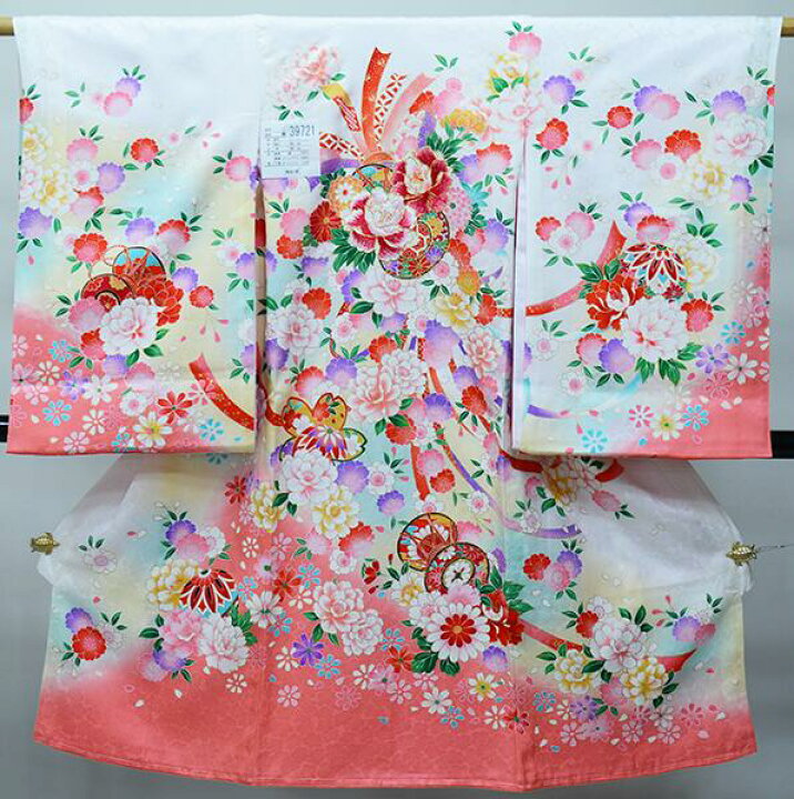 楽天市場】お宮参り産着 女児 女の子 正絹 のしめ 金刺繍 白地×ピンク 