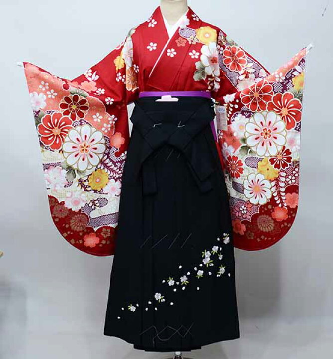 二尺袖 ゆるやか 着物 袴フルセット ジュニア用へ直し 135cm～150cm 
