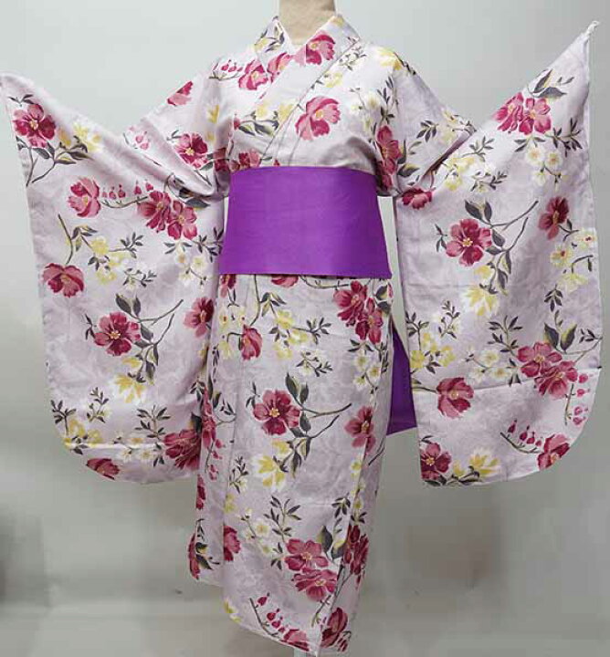 楽天市場】二尺袖着物 単品 仕立て上がり 着物丈はショート丈 くすみ 