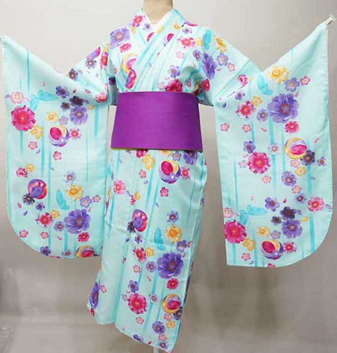 楽天市場】二尺袖着物 単品 仕立て上がり 小紋柄 着物丈は着付けし易い 