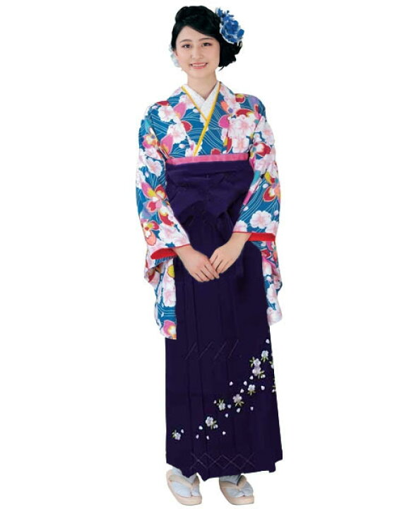 楽天市場】着物 袴セット ジュニア用へ直し 135〜150cm H・L アッシュ 