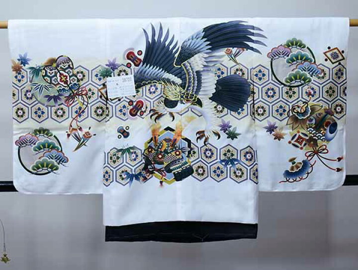 楽天市場】七五三 五歳 男児 羽織・着物・襦袢3点セット L寸 金刺繍 