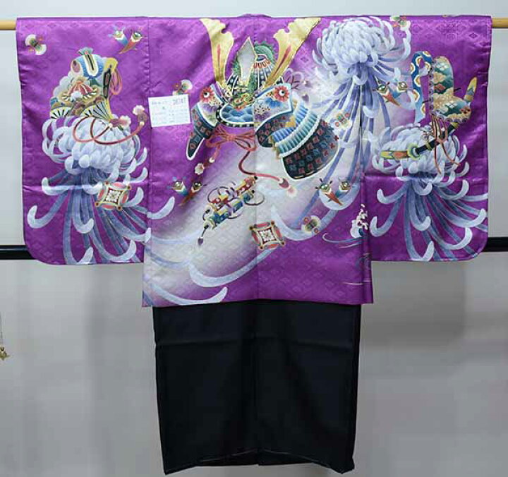 楽天市場】七五三 五歳 男児 羽織・着物・襦袢3点セット L寸 金刺繍 