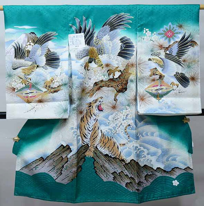 楽天市場】お宮参り 産着 のしめ 男児 男の子 正絹 綸子地 金刺繍 豪華 