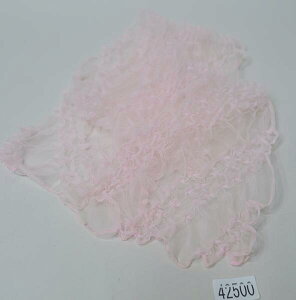 帯揚げ 七五三 七歳用 合繊 総絞り 淡いピンク色 女児 女の子 7才 7歳 七才 メール便可 新品(株)安田屋 NO42500