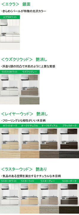 楽天市場】吊戸棚 w750/900/1050/1200 幅4サイズ×扉カラー22色×取っ手4 