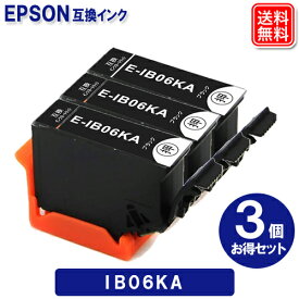 エプソンインク IB06KA x 3セット エプソン EPSONプリンター 互換インク IB06 メガネ 黒インク 機種 PX-S5010 PX-S5010R1