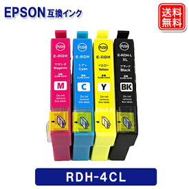 エプソン インク RDH-4CL 4色セット エプソン リコーダー 互換 インクカートリッジ RDH EPSON プリンター インク