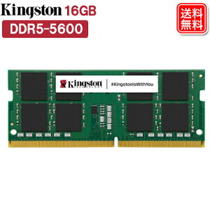 Kingston �m�[�gPC ���݃����� 16GB DDR5-5600 Non-ECC CL46 SODIMM 1Rx8 KVR56S46BS8-16 5�N���S�ۏ�
