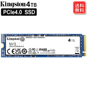 Kingston ����SSD NVMe SSD 4TB M.2 2280 PCIe Gen 4.0 �Ǐo�ő�6,000MB/s �����ő� 5000MB/s 3D NAND 4000G