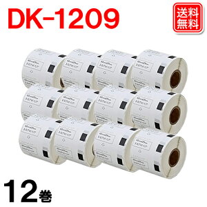 DK-1209 �u���U�[ �������x�� 12���[���Z�b�g 62×29mm 800��/�� �݊����x�� DK1209 ���M�X�e�b�J�[�� ���x���v�����^�[ QL-800 QL-820NWB QL-700 QL-550 QL-720NW QL-650TD