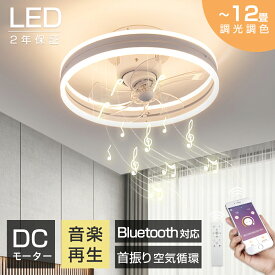 2025最新型 シーリングファンライト シーリングファン LED シーリングライト 12畳 調光調色 DCモーター 首振り Bluetooth対応 音楽再生 薄型 逆回転機能 リモコン リモコン アプリ対応 天井照明 扇風機 寝室 常夜灯 メモリ機能 取付簡単