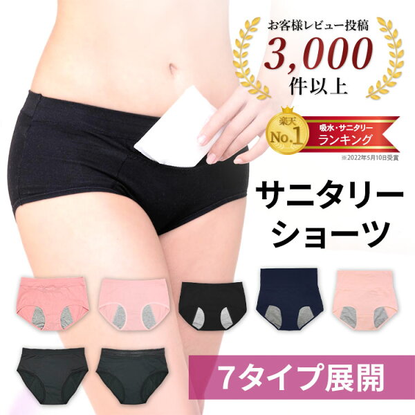 ＼15日限定・30％OFFクーポン配布中／ 楽天ランキング1位 ショーツ サニタリー ショーツサニタリー 防水布付きショーツ 生理用パンツ ハイウエストショーツ レディースショーツ ポケット付き ポケット無しが選べる プレミーナ