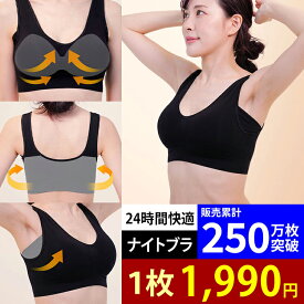 お買い物マラソン ＼最大50％OFFクーポン配布中／ ナイトブラ 【単品】 育乳ナイトブラ ブラジャー 育乳ブラ ノンワイヤーブラ 脇高 昼夜兼用 下着 スポーツブラ スポブラ 無地 痛くない 30代 40代 プレミーナ「ラクブラ24 プレミアム」 送料無料 RP