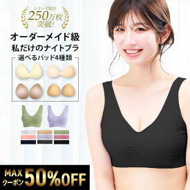 お買い物マラソン ＼最大50％OFFクーポン配布中／ ナイトブラ 【単品】 育乳ナイトブラ ブラジャー 育乳ブラ ノンワイヤーブラ 脇高 昼夜兼用 下着 スポーツブラ スポブラ 無地 痛くない 30代 40代プレミーナ 『ラクブラ24 ノーマル 単品』送料無料 RP