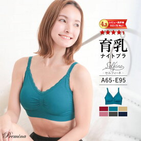 ナイトブラ ノンワイヤー ブラジャー 大きいサイズ 育乳 『ラクブラ24 セルフィーネ 』肩紐調整 ブラトップ 痛くない かわいい 下着 谷間 小胸 ノーワイヤー ワイヤレス 【[Bタイプ] 福袋 プレミーナ】