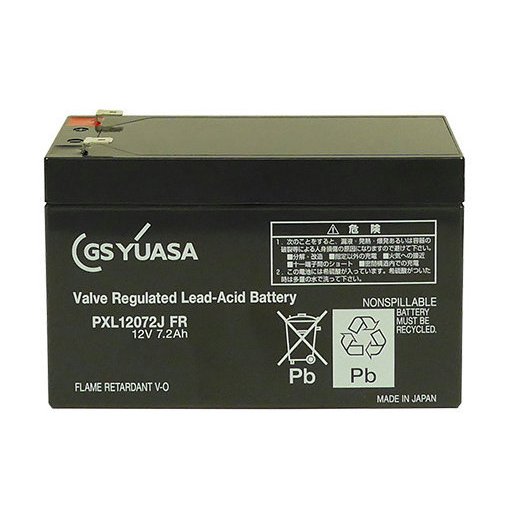 PXL12072J　FR（#6.3）F2端子：GＳユアサシール型鉛蓄電池　国内正規品　信頼のGSユアサ製品　RE7-12後継機種　沖縄・離島不可