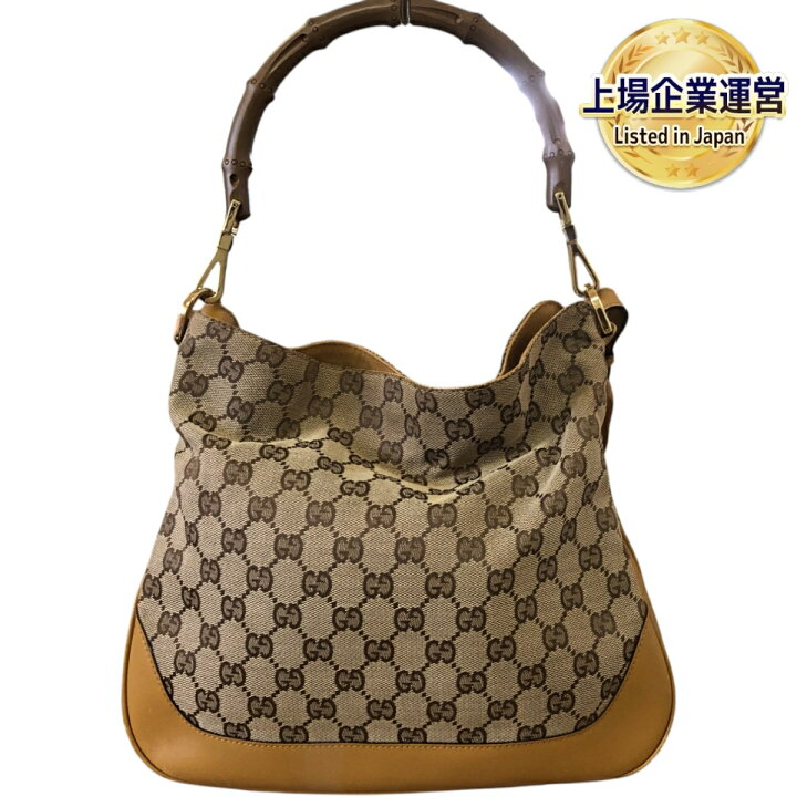楽天市場】【中古】 グッチ GUCCI GGキャンバス バンブー ウェブ 