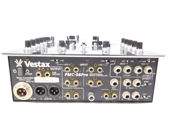 楽天市場】【中古】Vestax DJ デジタル ミキサー PMC-08 PRO K1833663 